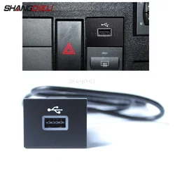 Car Black USB Input Adapter Audio Radio u-disk flash Socket Interface Cable For Ford Focus 2 Mk2 2009-2011