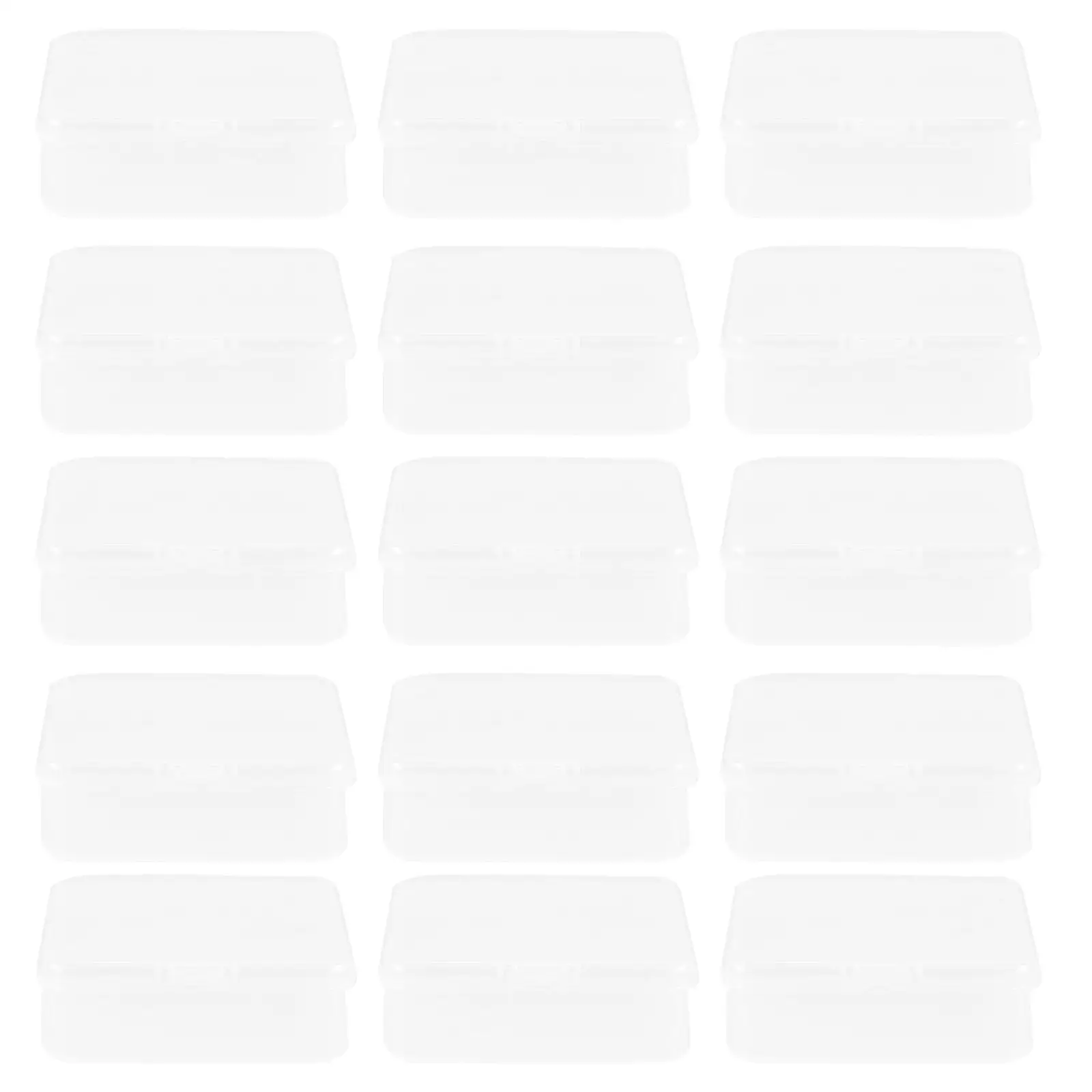 

32 Pcs Nail Pieces ganizer Transparent Storage Box Clear PP Material Lightweight Compact Dust Proof Lid Jewelry Case Fake Nail