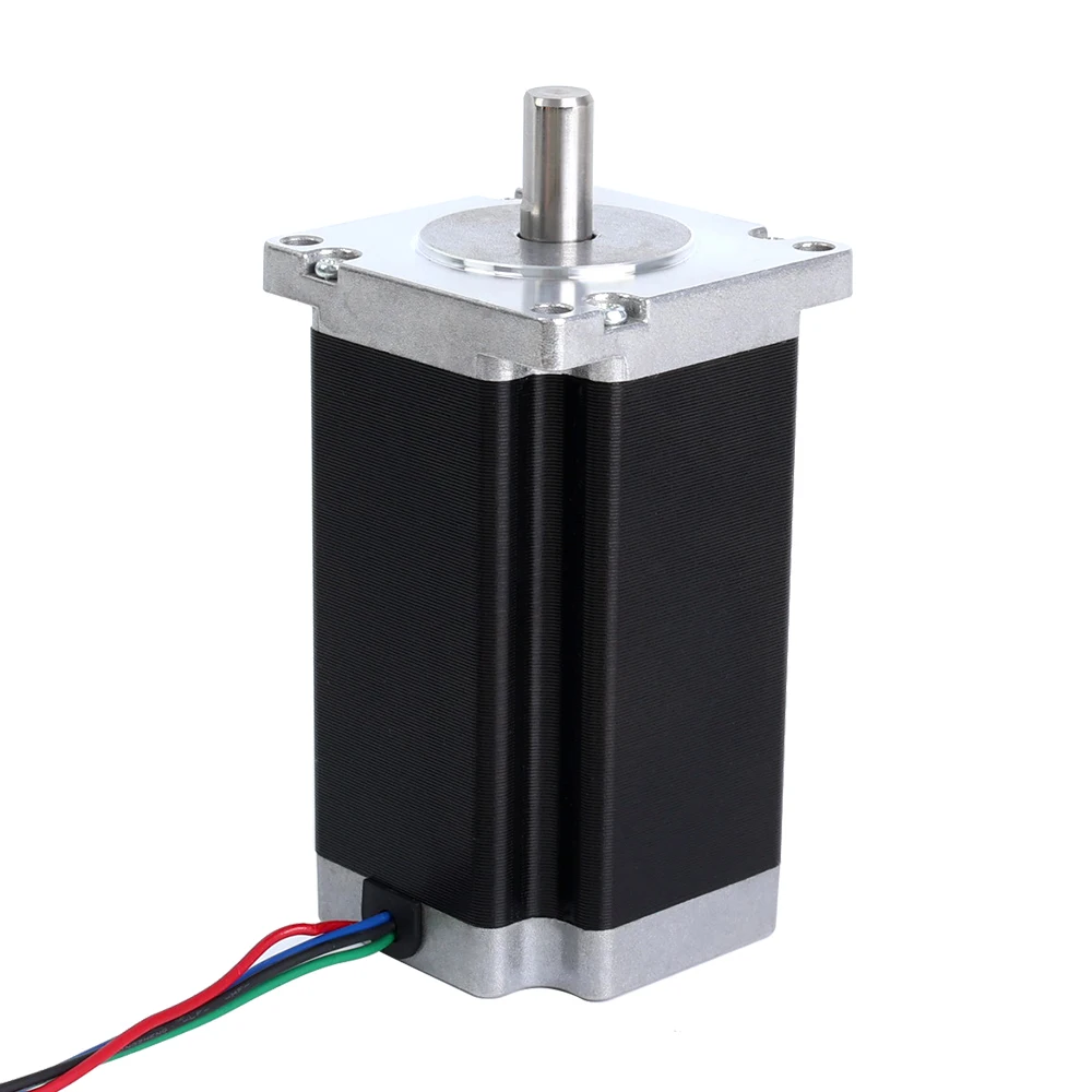 STEPPERONLINE Nema 24 Stepper Motor 4.2Nm 60x100mmm 4.2A D=10mm Stepping Motor CNC Router Engraving Milling Machine