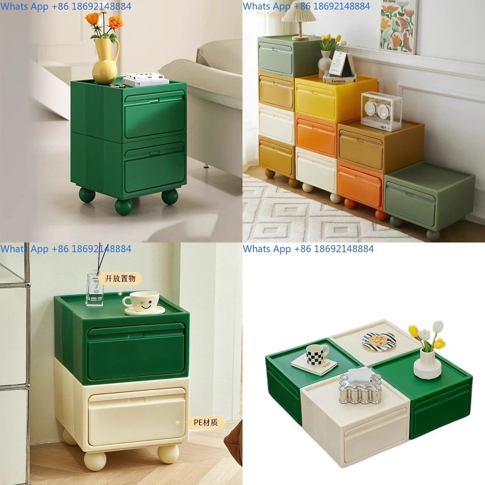 

Creative Multilayer Storage Side Cabinet for Bedroom Small Space Organizing