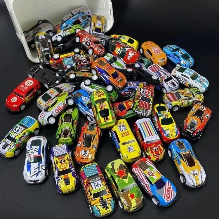 10-30Pcs Mini Car Set Inertia Pull Back Cars for Boys Plastic Vehicle Model Collection Toys Birthday New Year Gifts for Kids