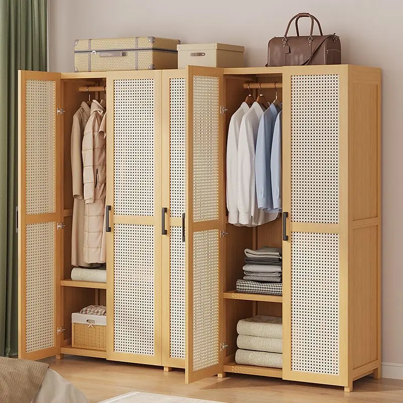 Large capacity at the door of the home, multi-storey space saving dust-proof living room, small apartment rattan storage