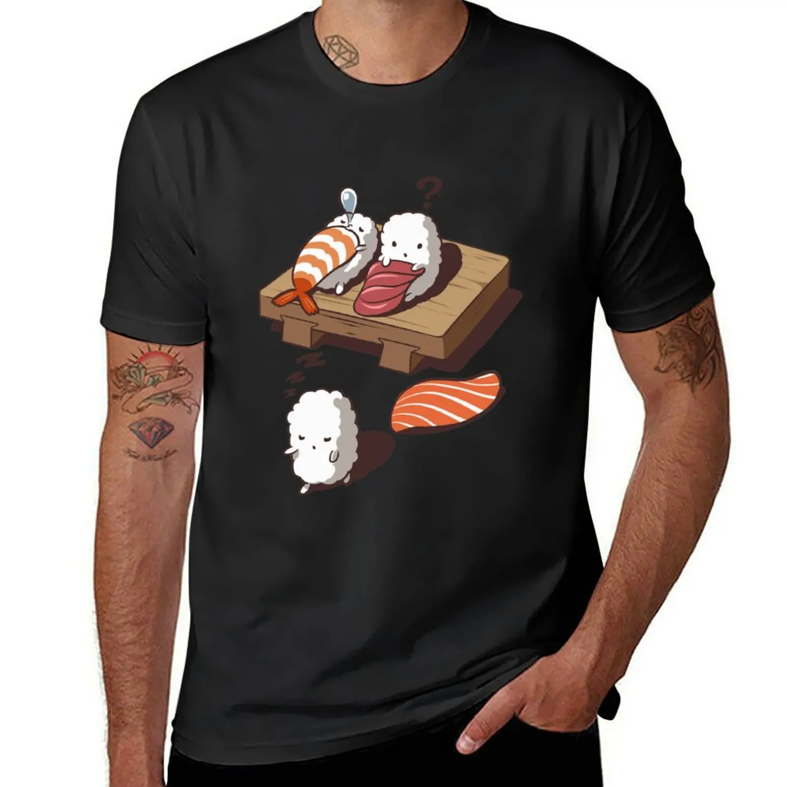 Funny Sleep Walking Nigiri Sushi Classic T-Shirt plus size tops customs design your own sweat shirts, men