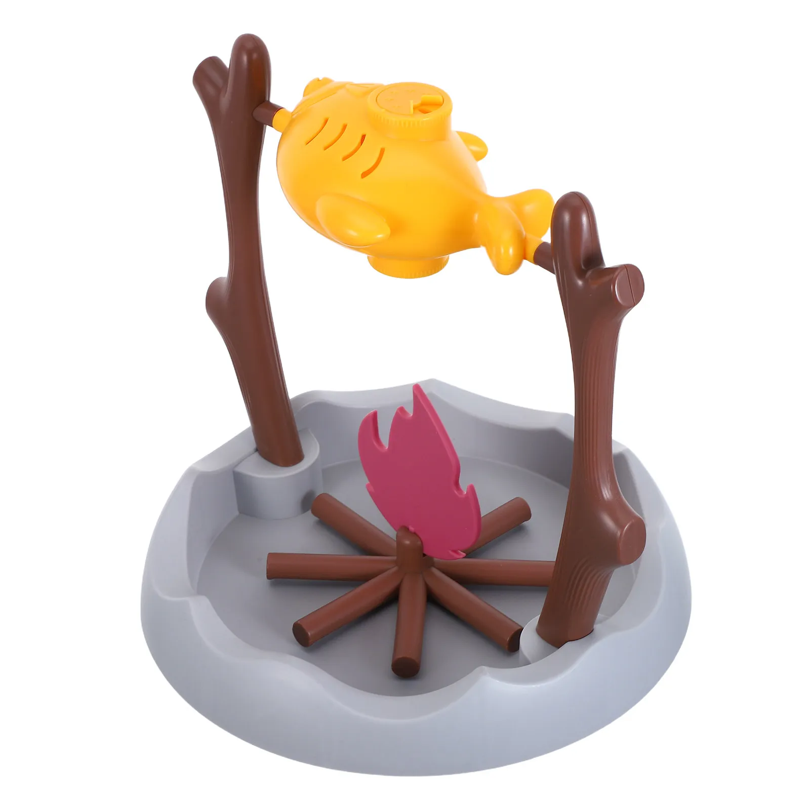 

Indoor Cat Food Puzzle - Flame Grill Themed Treat Dispenser - Interactive Feeding Game for Mental Engagement and Family