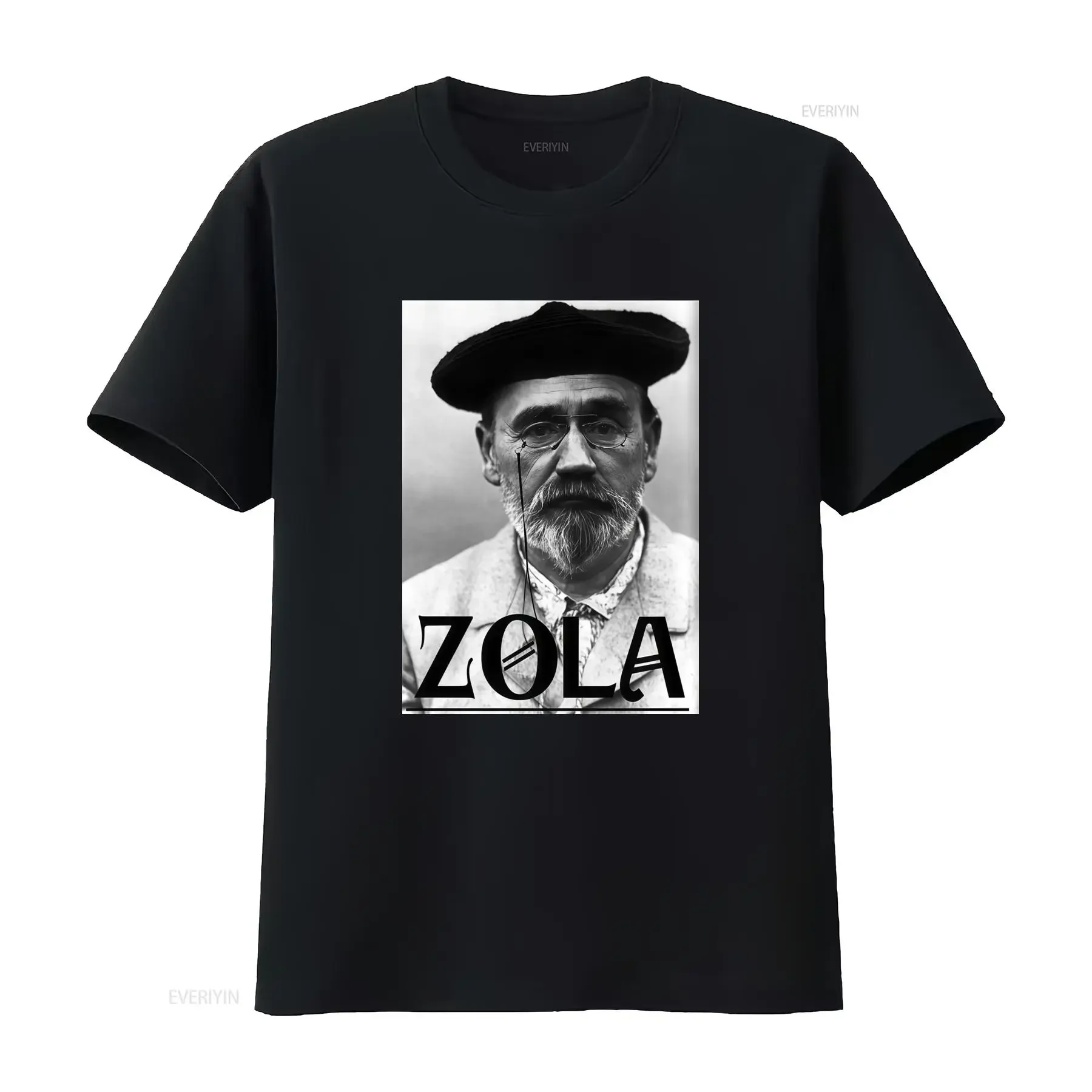 Emile Zola French Naturalist Writer Book Lover Author Literature Classic Fit T shirt G500 5 3 Oz vintage Washed graphic homme