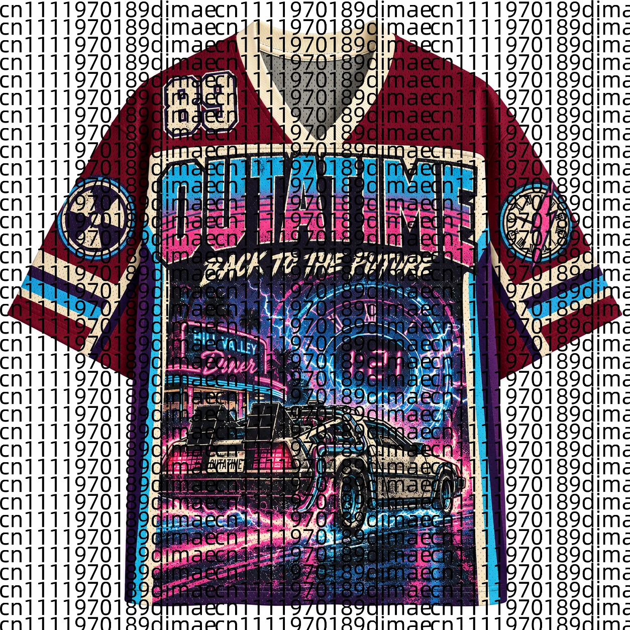 Retro Street Fashion Woven Casual Jersey Shirt Men Women Universal Quick Drying Breathable T-shirt Cowardly Children's T-shirt