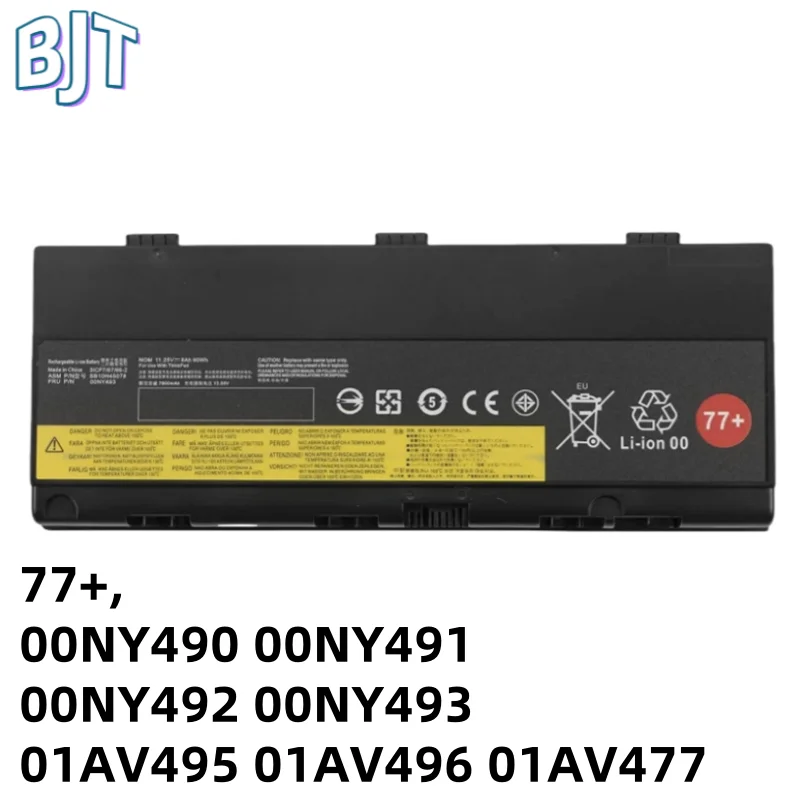 

9Cell New 77+ 01AV496 01AV495 01AV477 00NY493 Laptop Battery for Lenovo Thinkpad P50 P51 P52 Series 00NY490 00NY491 00NY492