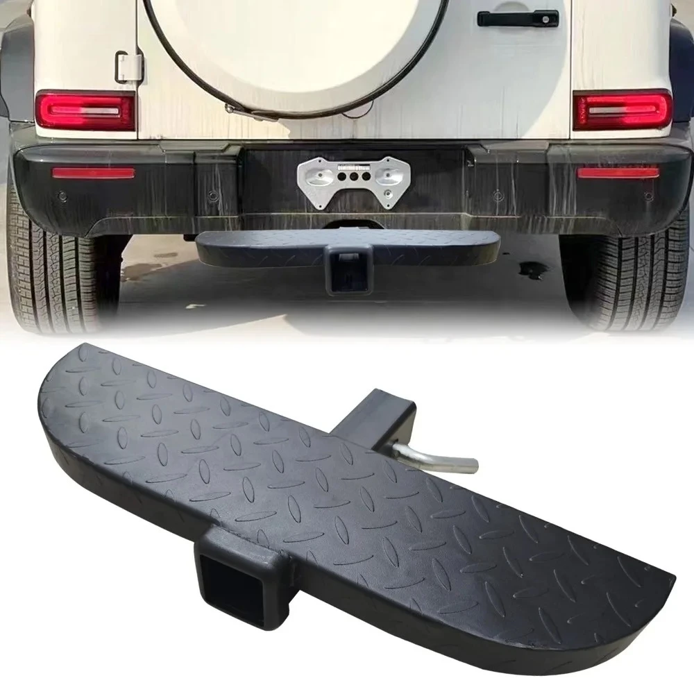 Heavy Duty Tow Hitch Step, Carbon Steel Square Receiver Extension Tube for SUV Truck, Trailer Hitch Ladder Step Accessory