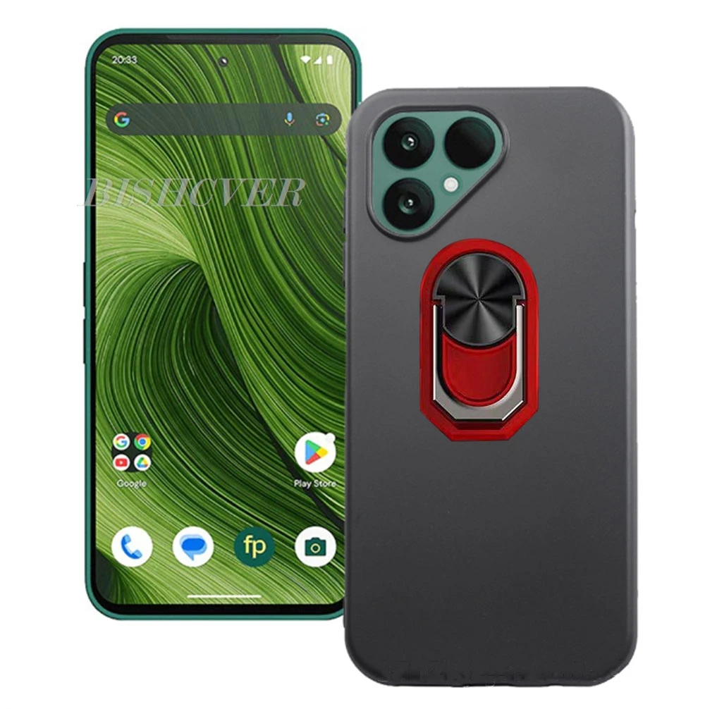 Für Fairphone 6 5 Fairphone 5 Fairphone 6 Gen 6 Zurück Ring Halter Halterung Telefon Fall TPU Weiche Silikon Abdeckung