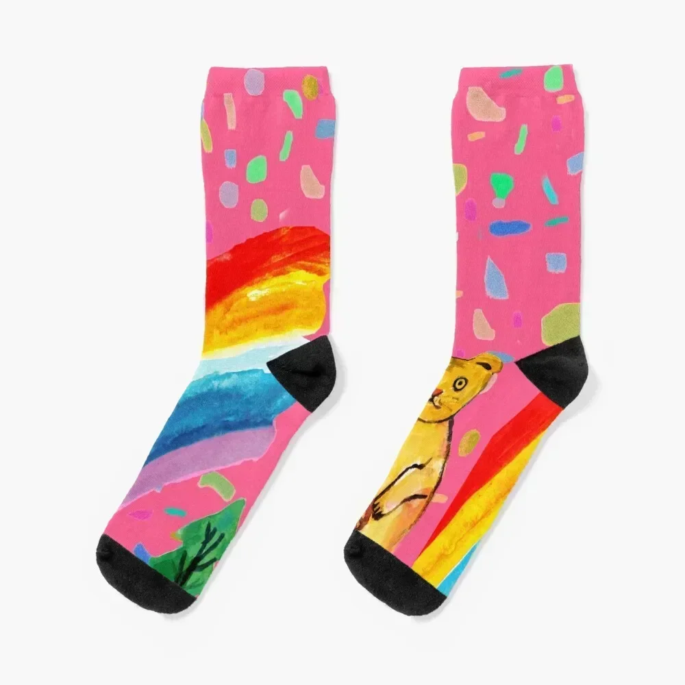 

Mister RogersNeighborhood, Daniel Striped Tiger (strawberry pink) Socks Non-slip hip hop Girl'S Socks Men's