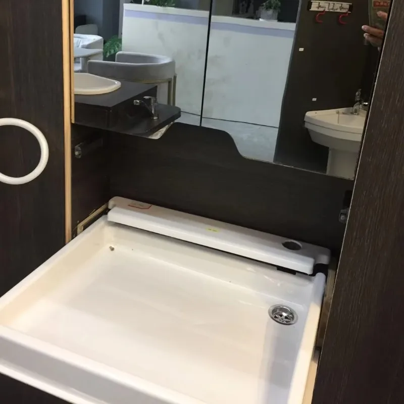 

Mini Smart Volume RV Bathroom Sink Shower Head with Mirror Y441
