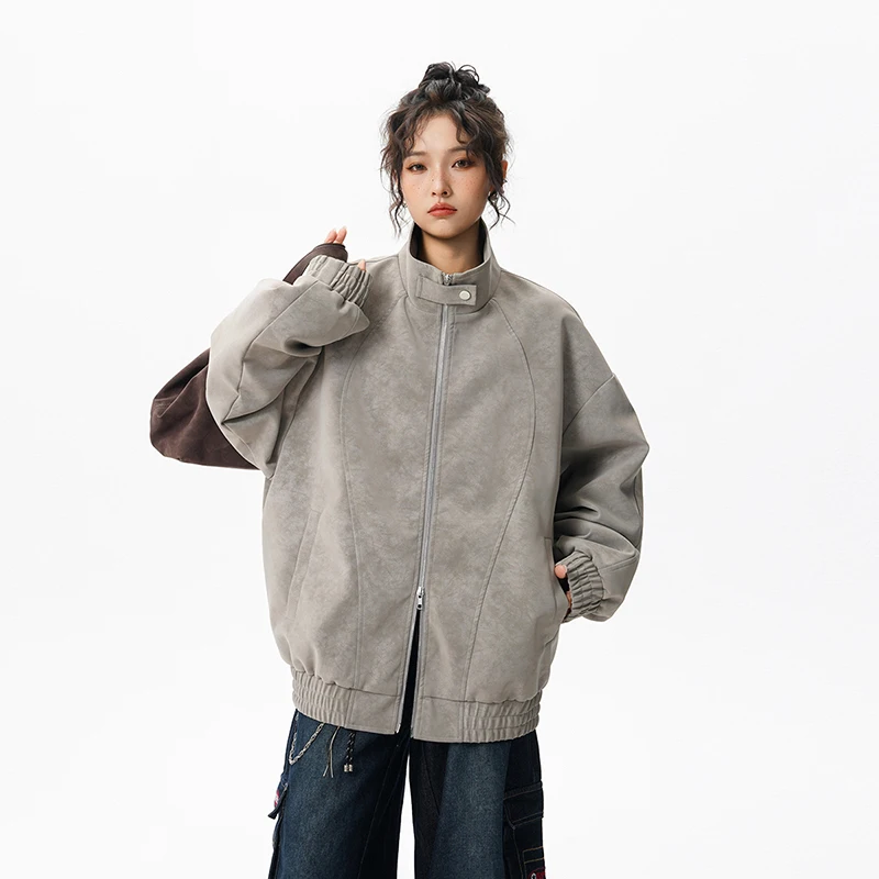 釣りジャケット 春秋新作 レザージャケット アウトドア メンズ おしゃれコート スタンドカラー ジップアップ レザージャケット