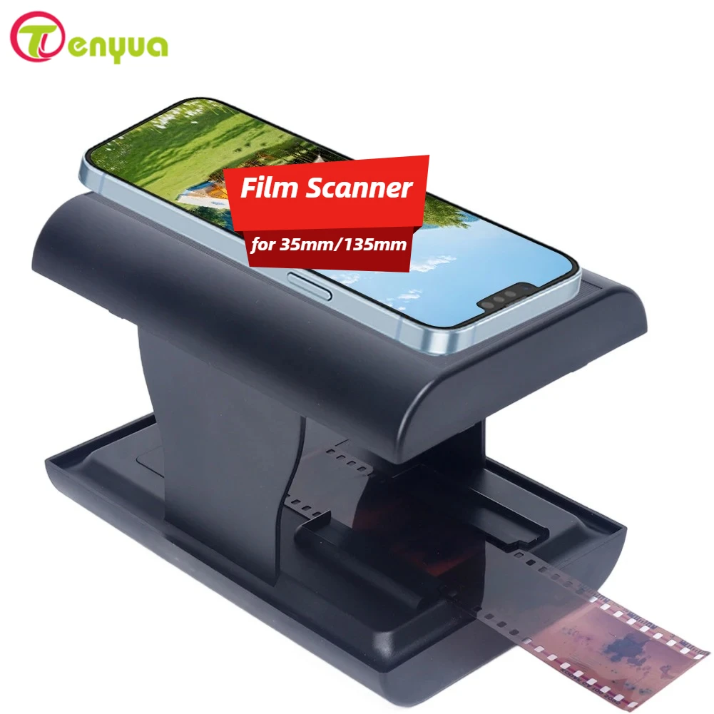 Slides and Negatives Film Scanner Digital Photo Converter Slide Film Viewer Scanner for 35mm/135mm Negatives and Slides