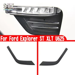 ABS Front Fog Light Trim For Ford Explorer ST XLT U625 2020 2021 2022 2023 Car Accessories Stickers W4