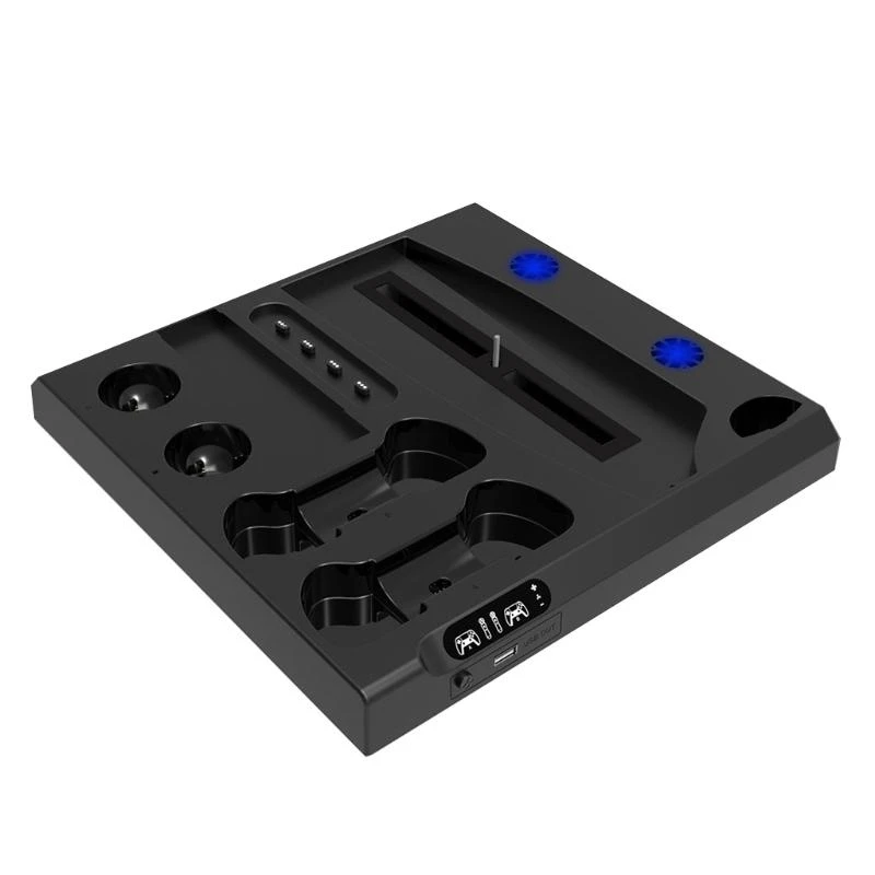 G8DB 9 in1 Charging Station Cooling Fan for, External Triple High Speed Fan Stand