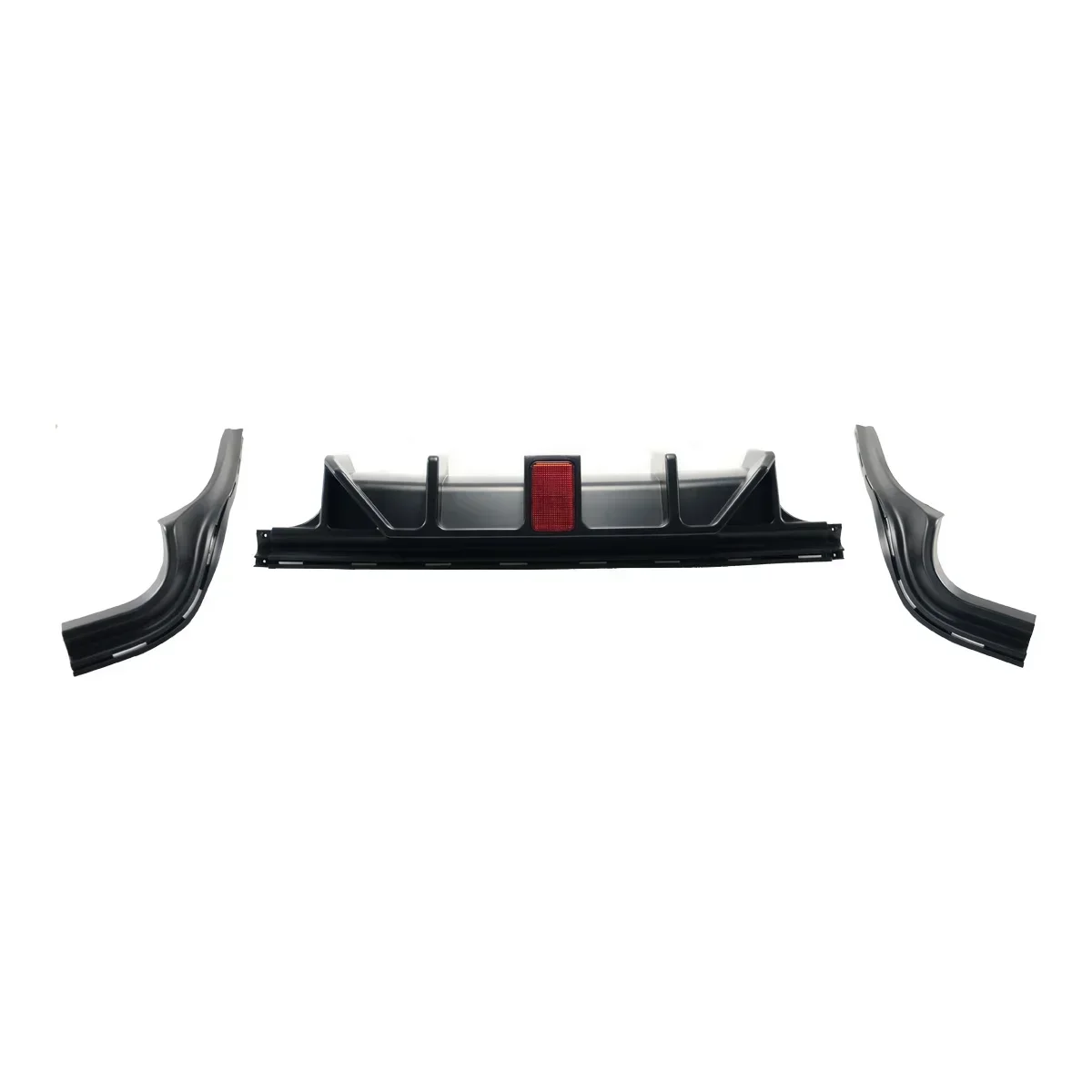 Difusor de parachoques trasero con LED para Jeep Grand Cherokee SRT modelo modificado con escape en forma de H de cuatro escape 2014-2022 3 uds