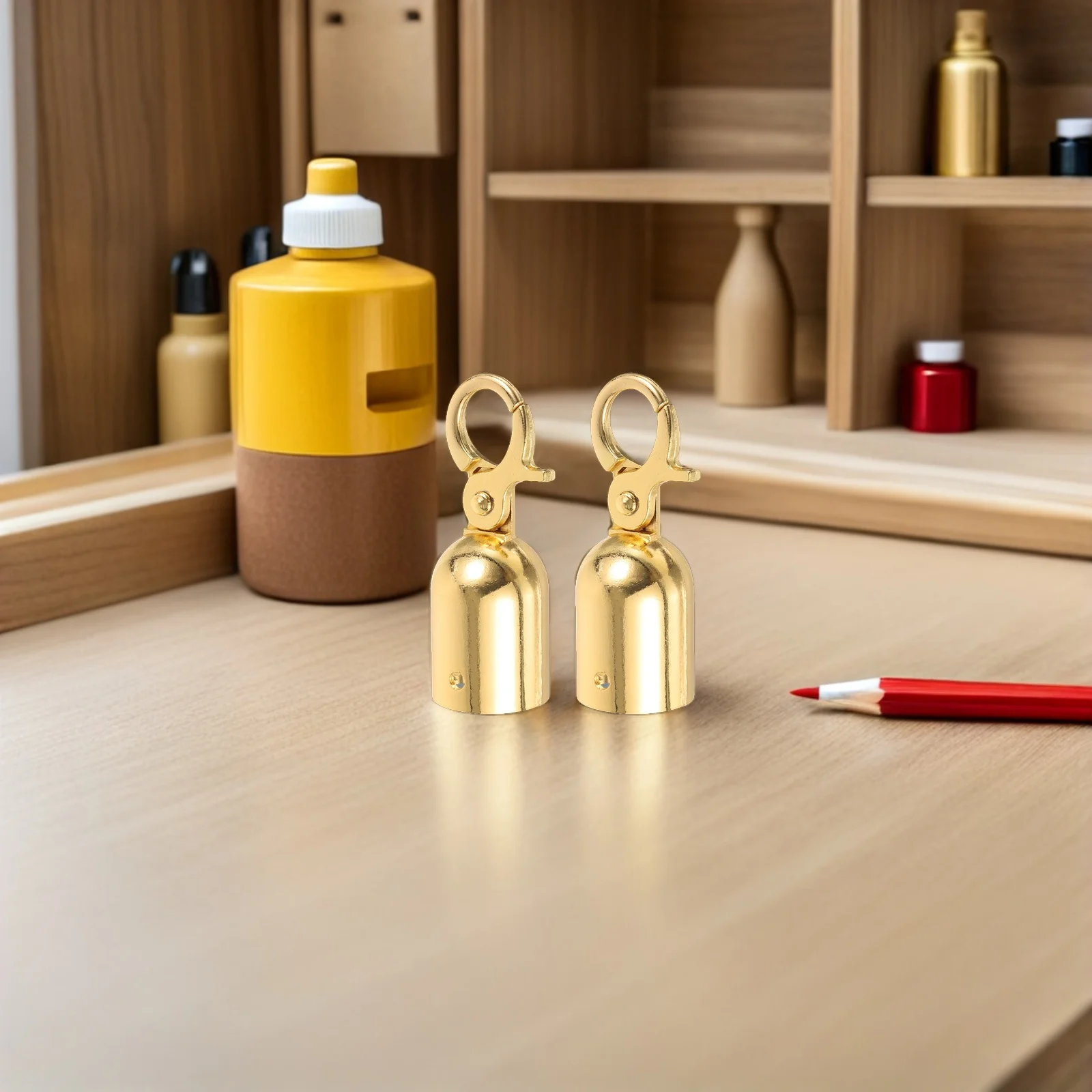 

2Pcs Stainless Steel Rope End Stoppers Durable Snap Hook Decking Rope Fittings Cord Lock for Crowd Diversion Cord Lock