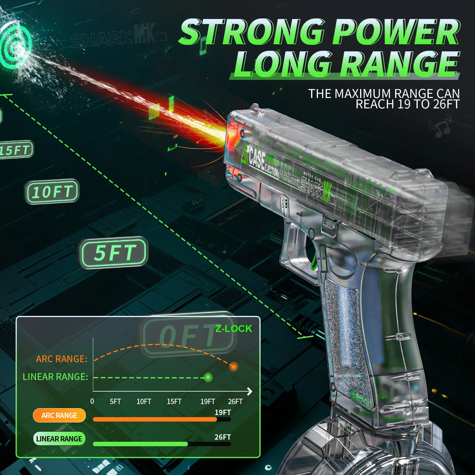 

Электрический водный пистолет 2026 для детей, автоматический, с USB-зарядкой, лучшая летняя игрушка для пляжей и бассейнов