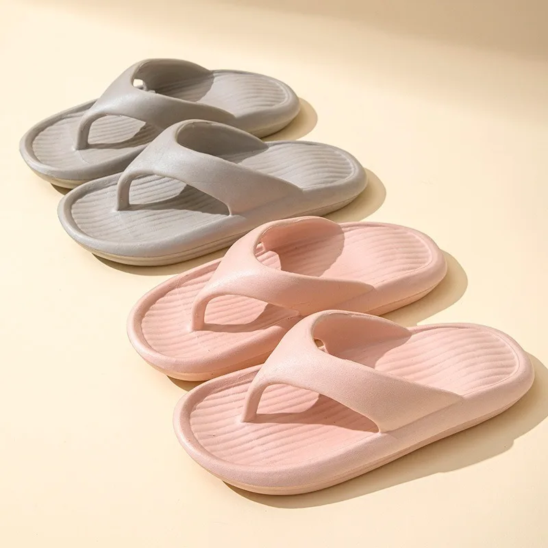 Fashion Summer Candy Colors Flip Flops Beach Soft Bottom Flat Slippers Women Outdoor Comfy Non Slip Flat Slide EVA Sandals