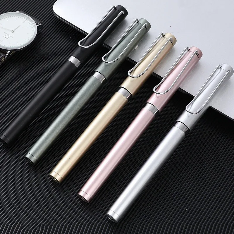 0.5mm Metal Ballpoint Gel Pen Fashion Creative Stylus Touch Commercial Signature Pen for Writing Stationery Office School Gift