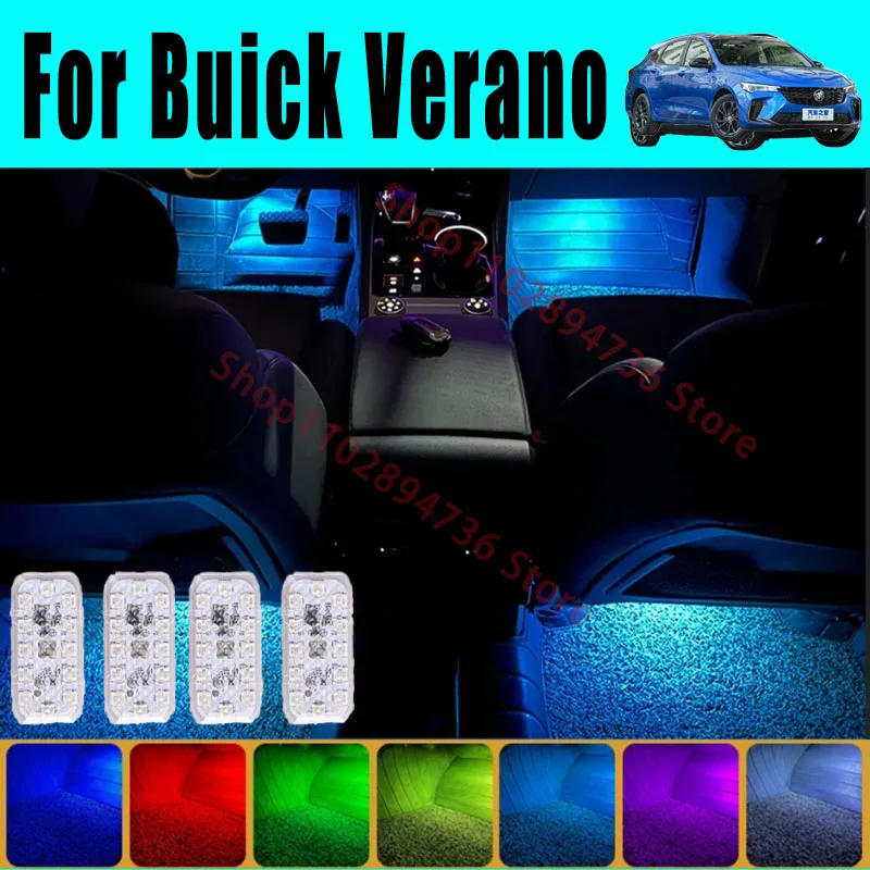 RGB Footwell Lights Luggage Compartment Car Led HD Seat Lamp For Buick Verano Car LED Atmosphere Decorative Lamp