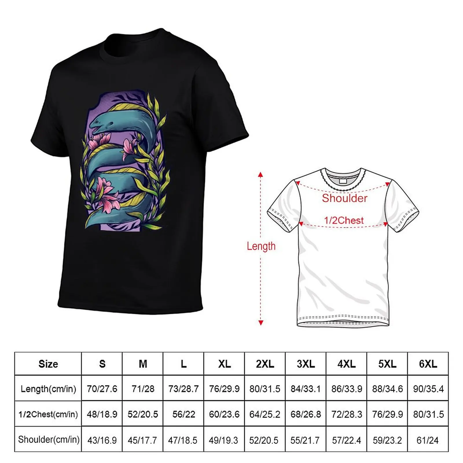 Moray Eel T-Shirt oversized t shirt graphic tee shirt mens graphic t-shirts anime