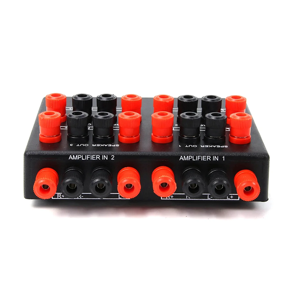 Mini 2-IN-4-OUT Stereo Audio Selector Amplifier Switcher Box Speaker Splitter SP-24B Speaker Selector Box