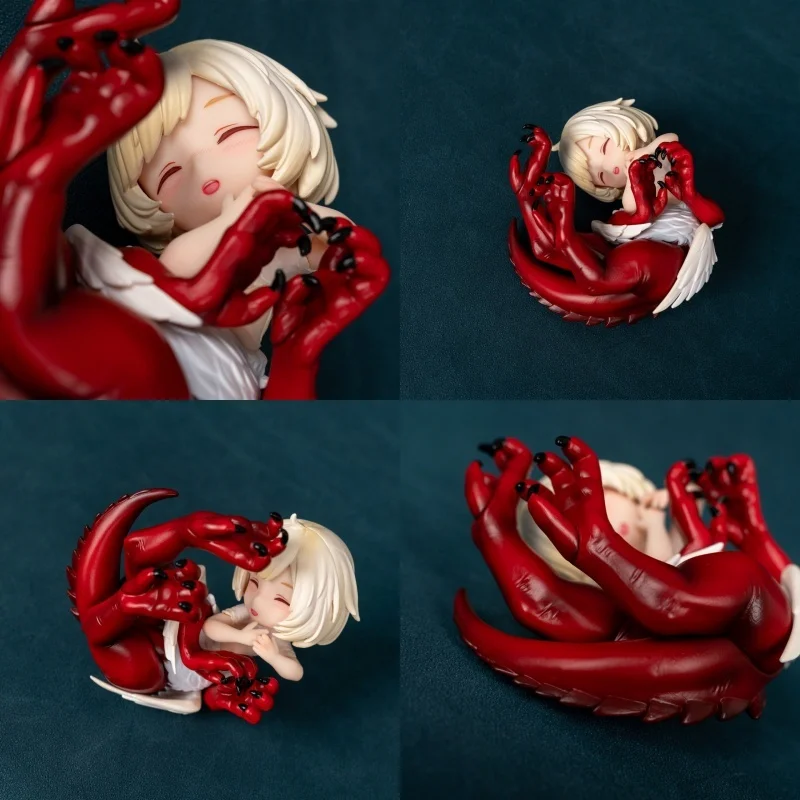 Delicious In Dungeon Falin Chimera Chibi Anime-Figur Q-Version Niedliche Tierpuppe PVC Sammlermodell Desktop-Auto-Dekoration Spielzeug
