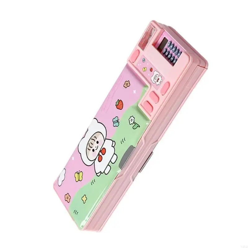 Y5LB Creative Pencil Box With Calculator Multifunctional Pencil Case Large Capacity Pencil Box For Boy Girl Student School