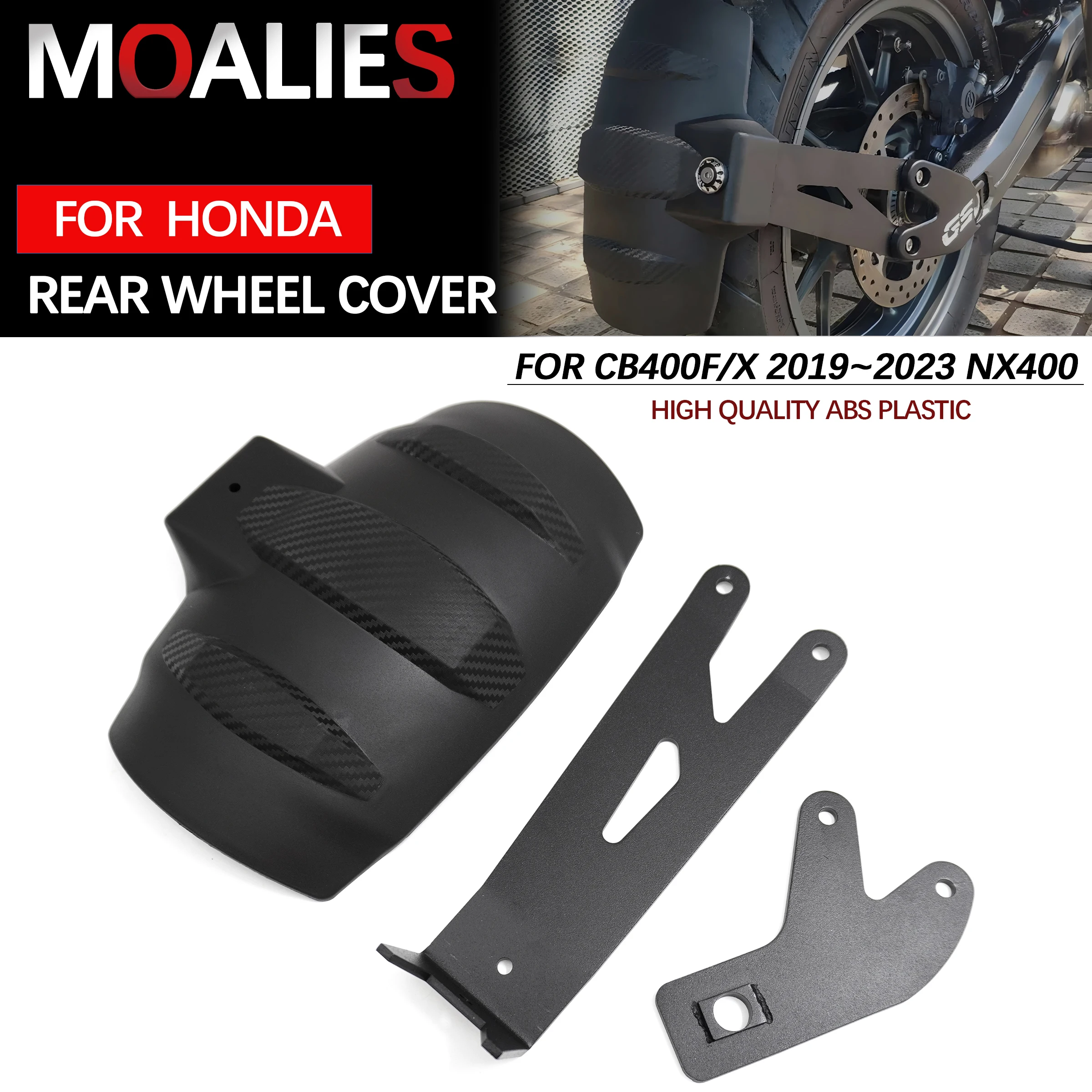 

Для HONDA CB400X CB400F 2019-2023 NX400 крыло мотоцикла брызговик задний Hugger защищает брызговик