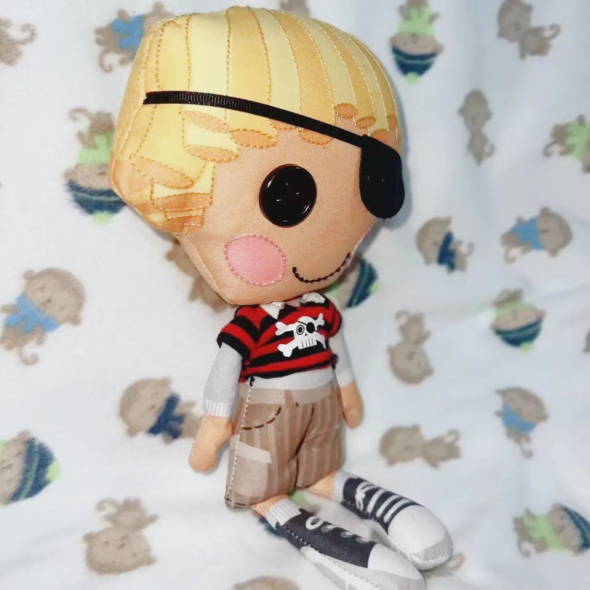 Urocza lalka Lalaloopsy Patch z skrzynią skarbów, miękka pluszowa zabawka, 26 cm, lalki pluszowe, zabawki dla dziewczynek, prezenty dla dzieci.