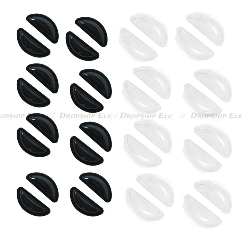 1 Pair Glasses Nose Pads Adhesive Silicone Nose Pads Non-slip Oval Silicone Massage Nose Pads for Eyeglasses Accessories
