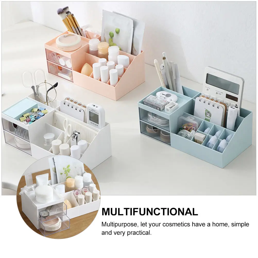

1Pcs Cosmetics Organizer Drawer Box Desktop Storage Jewelry Sundries Holder Classify Tidy Space Storage Drawer Box