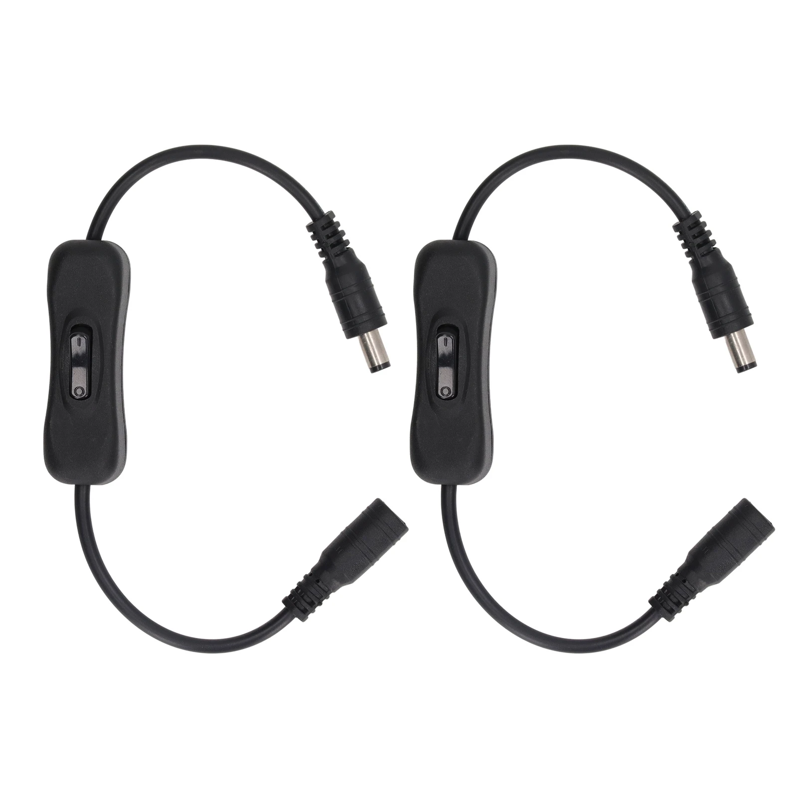 Inline DC Power Cable 12V Switch Function Power Inline Cable 11.5in Length Stable Power Cable for LED Strip CCTV Water Pump