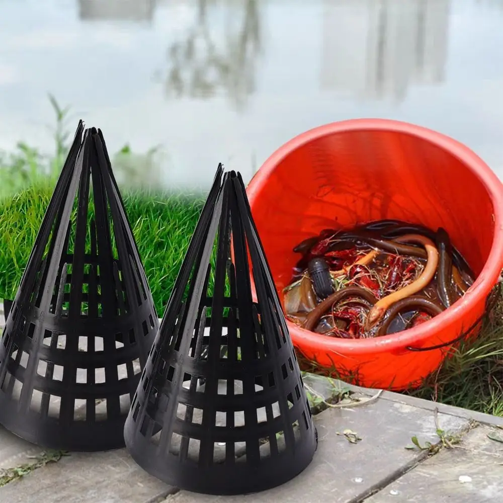 1Pcs New Plastic Fishing Cage Cover Tapered Monopterus Albus Loach Lid Eel Basket Basket Outdoor Fishing Tool Trap Fishing Net