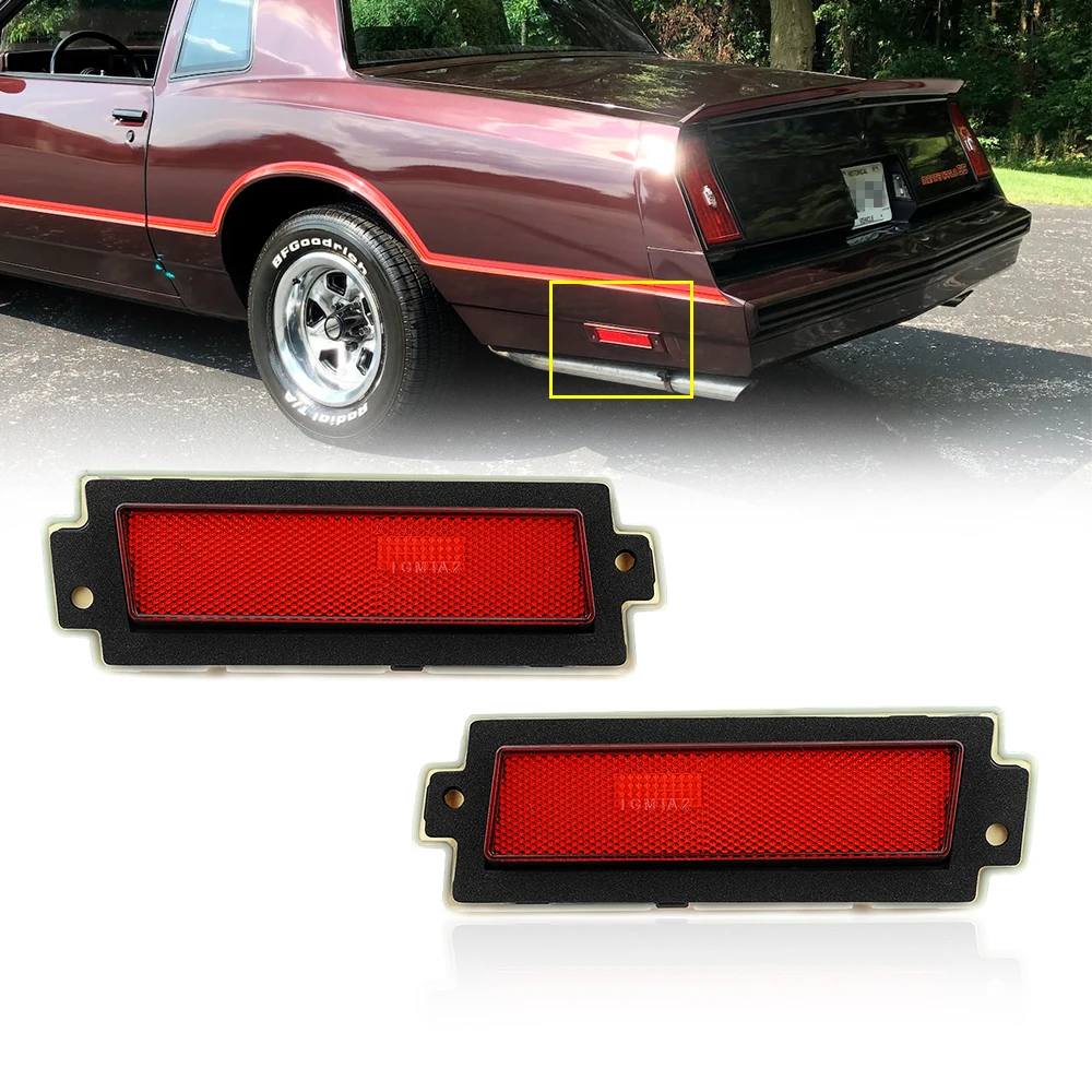 

Rear Side Blinker Marker Lights Lens for Chevy Monte Carlo 1981-1988 Turn Signal Light Housing