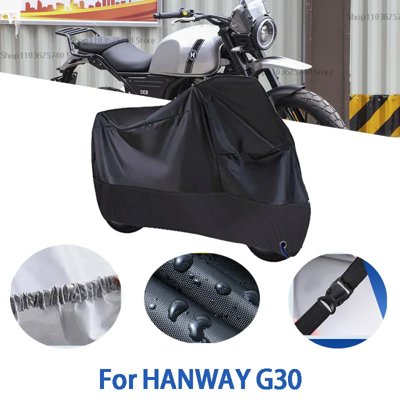 

Motorcycle Full Covers For HANWAY G30 Car Outdoors Sun Protection Dust No Ear Thickened Oxford Clothcover Accessories