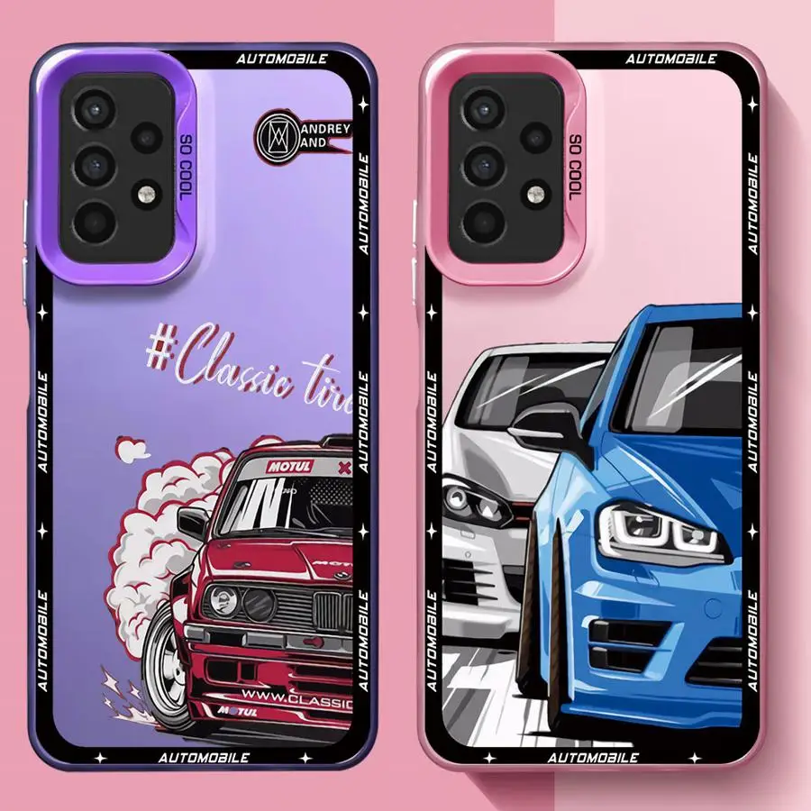 JDM Sports Cars Handyhülle für Samsung Galaxy A22 A24 A31 A33 A52s A53 A54 A55 A32 A36 A56 A71 Cover