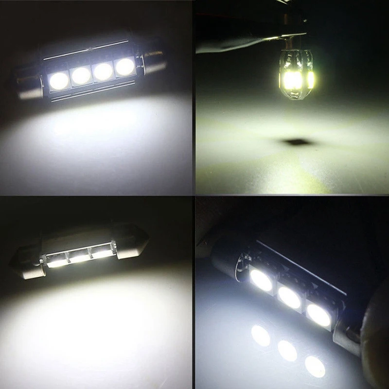 40Pcs Car LED Bulbs Interior Kit Dome Trunk Door Plate Error Free Interior Lamp For BMW 5 Series E39 M5 Map 1997-2003