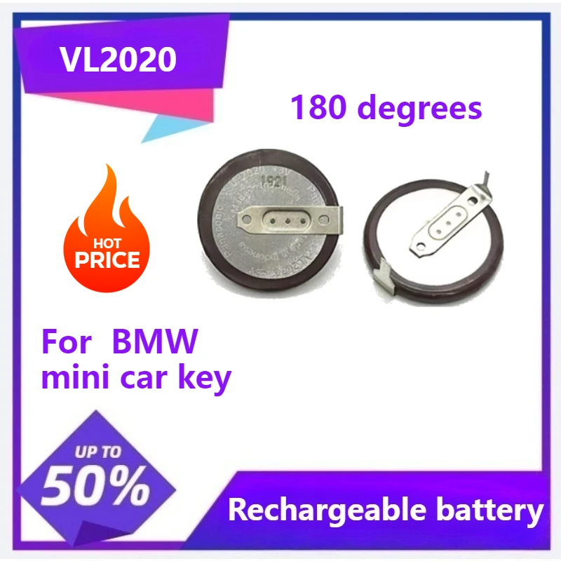 New For Panasonic VL2020 2020 rechargeable battery lithium battery Legs 90 degrees 105 degrees 180 degrees for BMW mini car key
