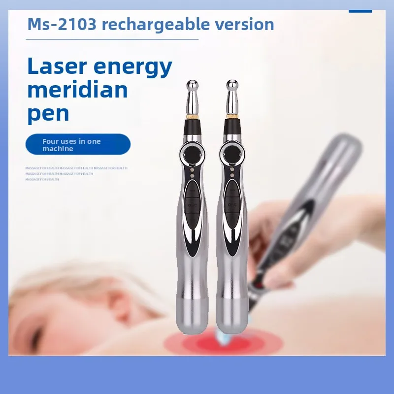

Pulse Acupuncture Pen Point Stick Dredging Meridians Massage Pen Rechargeable Automatic Point Finding Electronic Meridian Pen