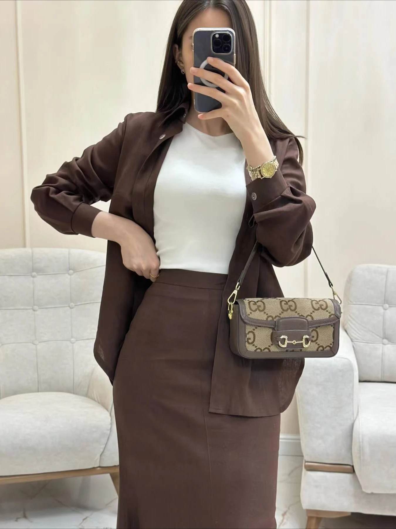 Eid muslimische Sets 2-teiliges Set für Frauen Button-up-Shirt & Rock Ramadan Frau Kimono Robe Kaftan 2024 Musulman Ensembles Anzüge