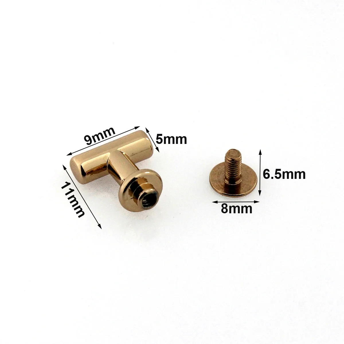 2pcs Metal Rivets New Style Special Screw Back Studs Nail Stud for DIY Garment Leather Craft Belt Wallet Decoration Parts