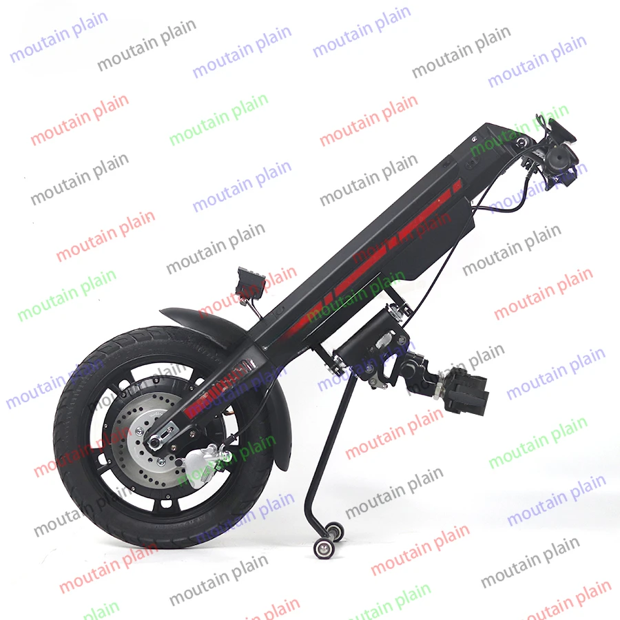 Wheelchair Trailer Attachment High Power Motor 48V800W with Llithium Battery Out Door Electric Handbike HandCycle for Disabled