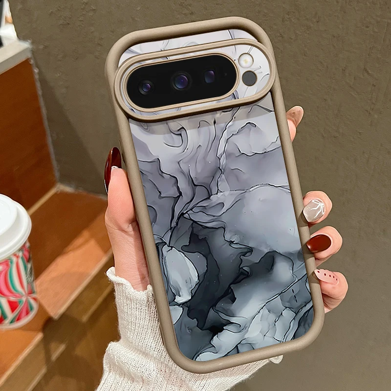 حافظة لهاتف جوجل بيكسل 10 8 7 برو بيكسل 9 10 برو XL 9A 8A 7A غطاء خلفي من السيليكون الناعم مقاوم للصدمات