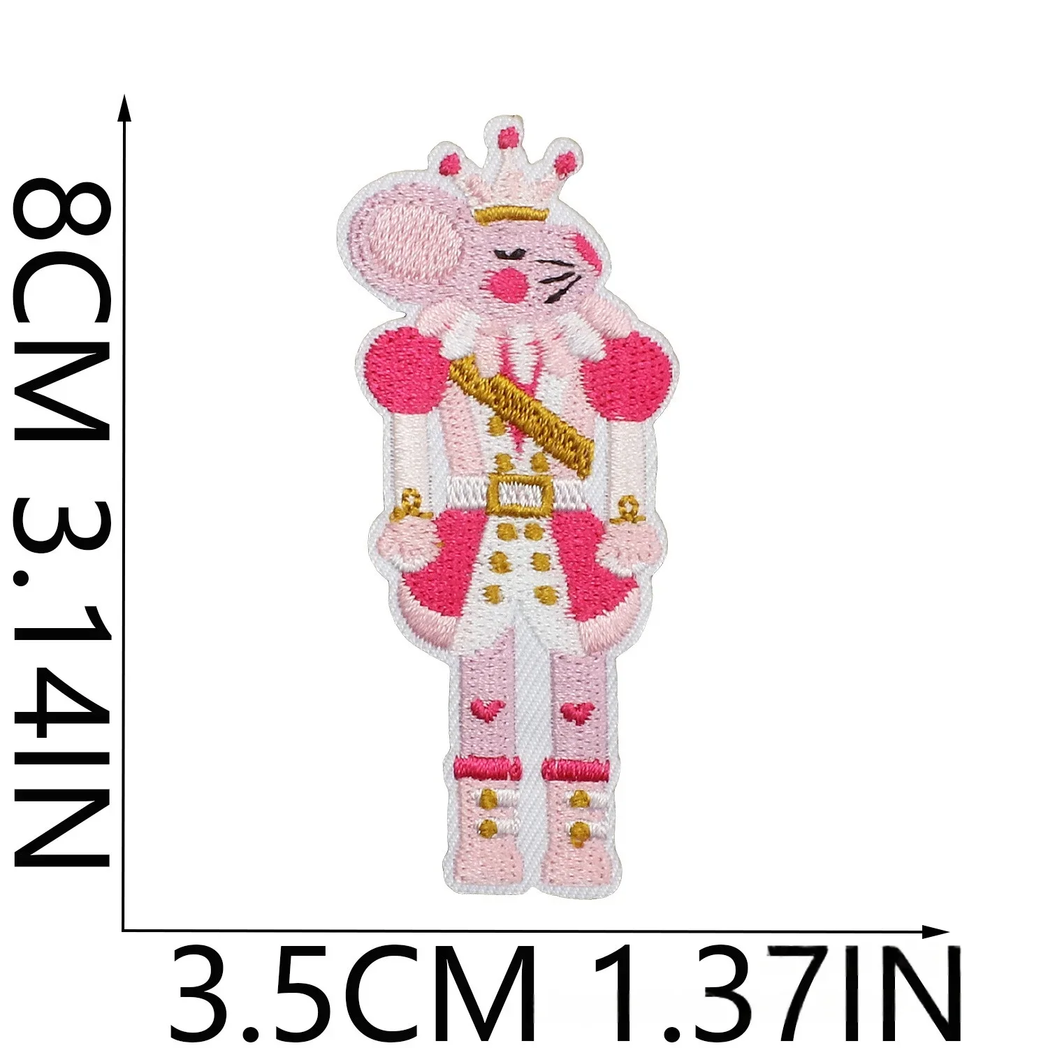 

1/10PCS Set Santa Cartoon Pink Embroidery Cloth Sticker Bag Ballet Girl Patch Flower Snowflake Ironing Bag/hat/cloth/dress