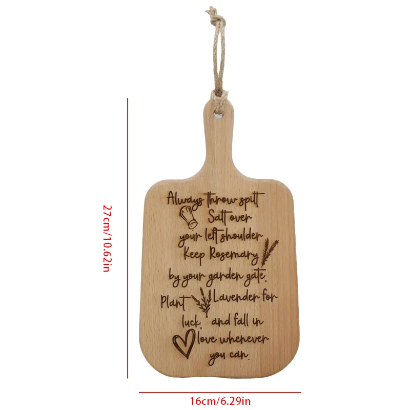 Practical Magic Oak Wooden Cutting Board Halloween Party Kitchen Decoration Home Accessories & Housewarming Hostess Gothic Gift