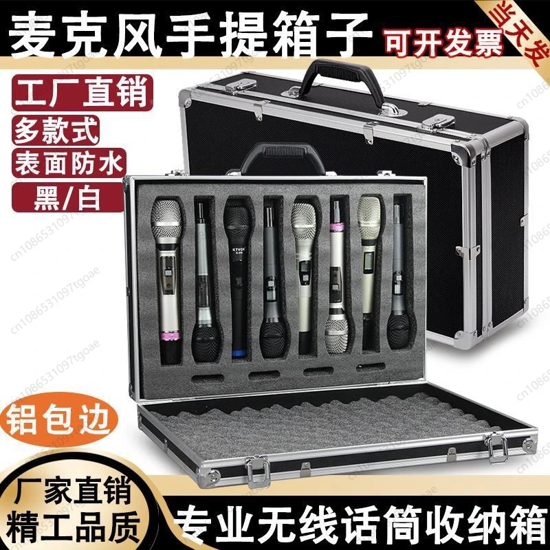 G  waterproof microphone case.one to two/four microphones, aluminum case, suitcase 2 pcs 4 pcs 8 microphones, air case,