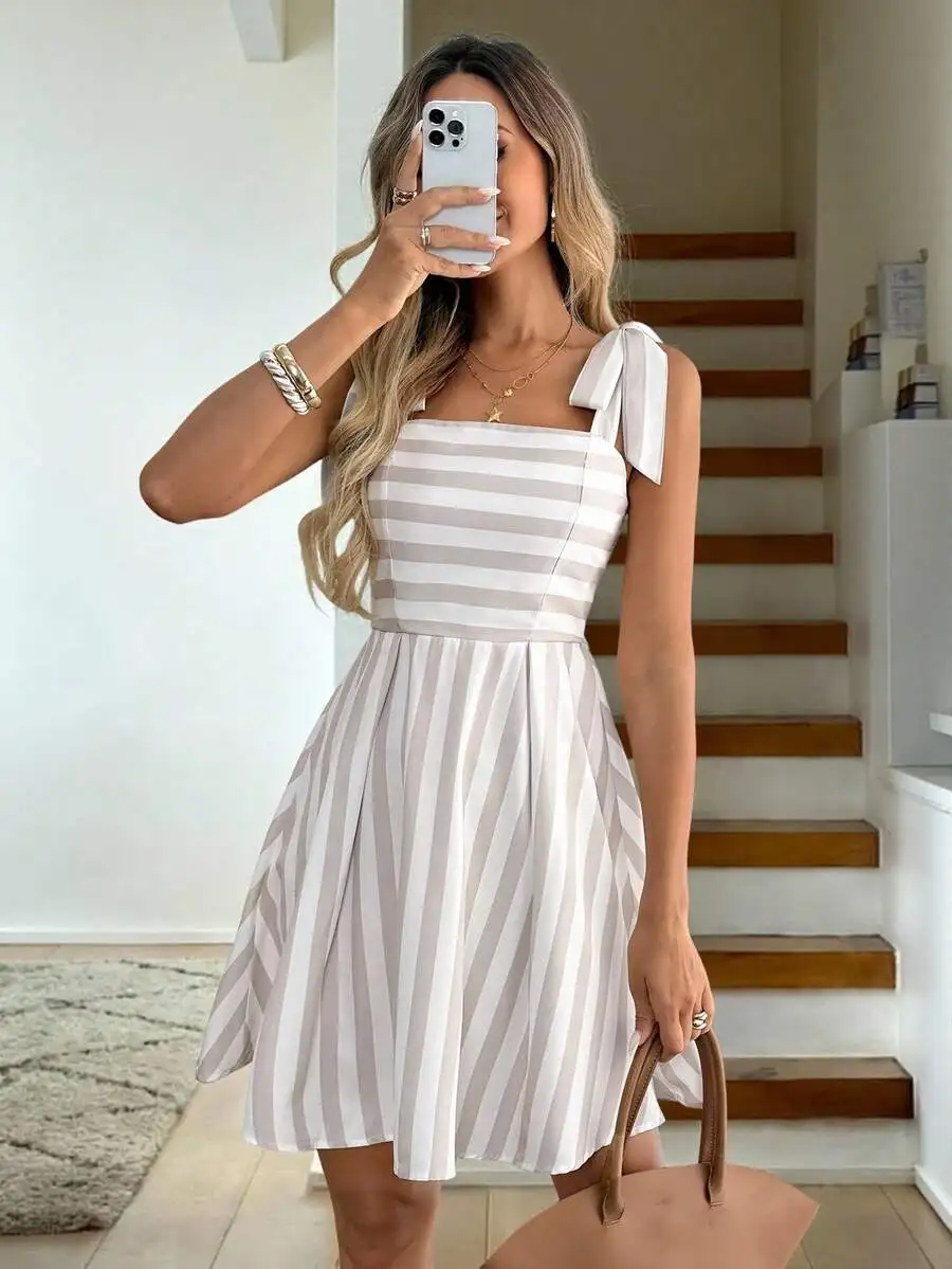 Women Casual Stripe…