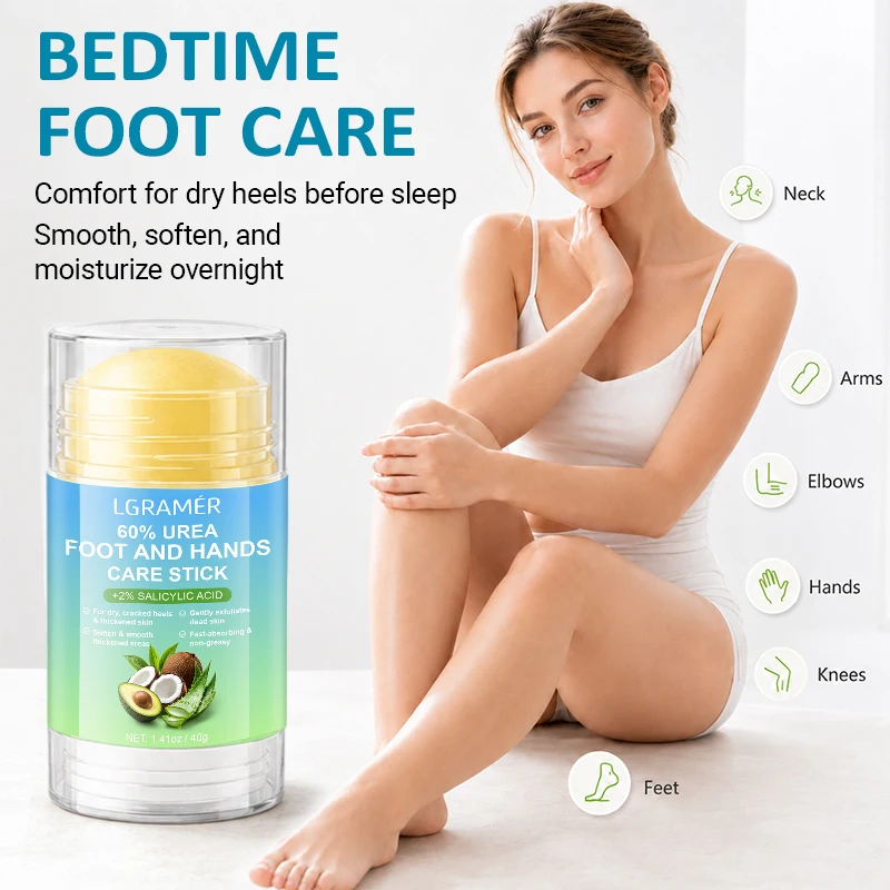 60% Urea Foot and Hand Care Cream Stick + 2% Salicylic Acid Deep Hydrating Fast-absorbing Moisturizing Foot Cream And Hand Cream